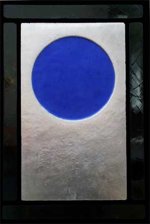 Stained Glass Window Blue Circle