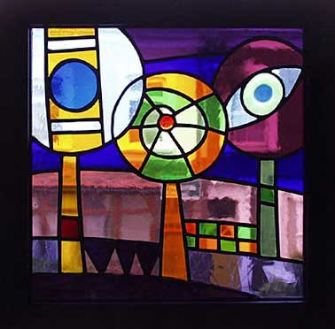 All-seeing-eye Stained Glass Hanging