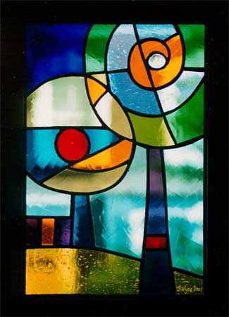 Stained Glass Hanging Follow-me