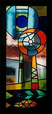 Stained glass hanging See-this